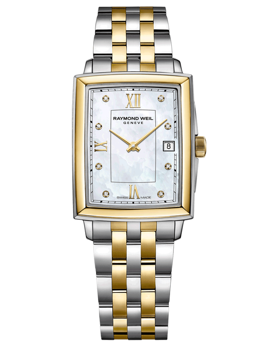 22.6x28.1mm Toccata Watch with Mother of Pearl Dial in Stainless Steel, Bracelet