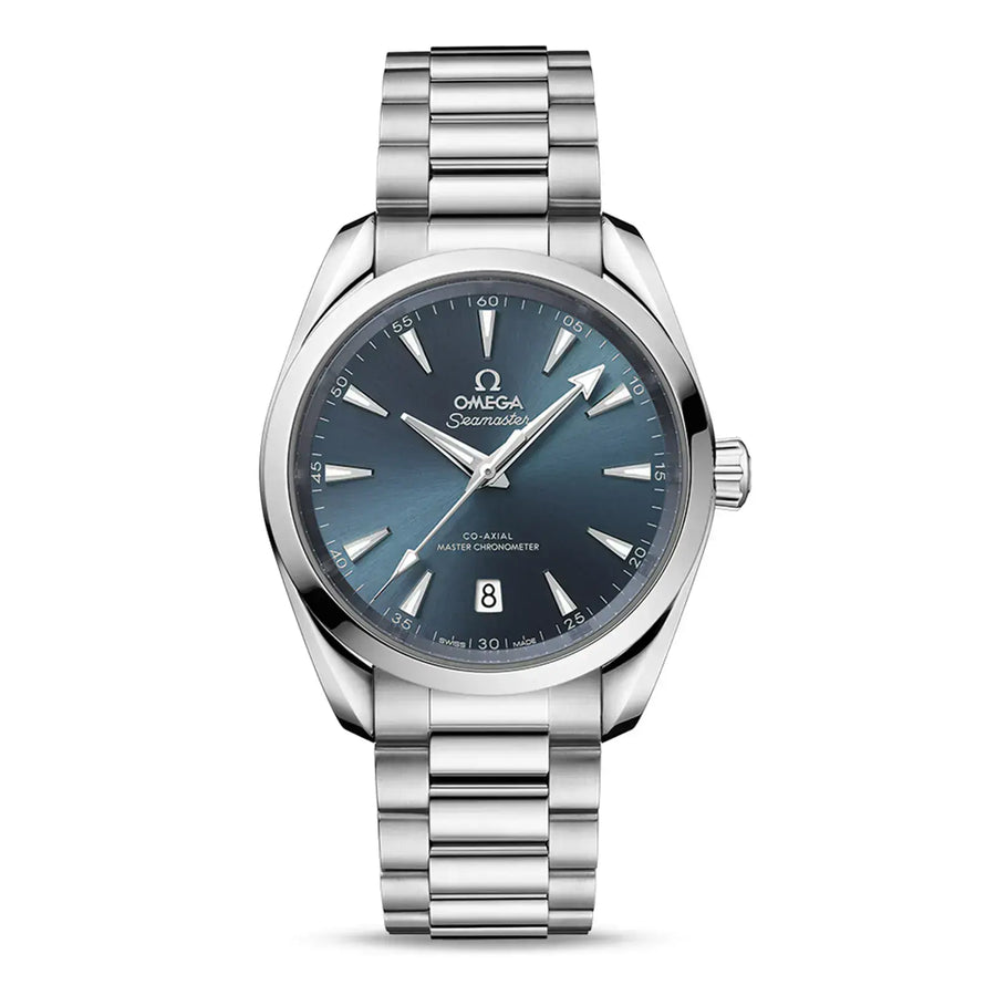 38mm Seamaster Aqua Terra Shades Watch with Atlantic Blue Dial in Stainless Steel, Bracelet