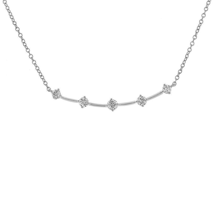 Constellation 0.45ct Diamond Wire Necklace in 18K White Gold