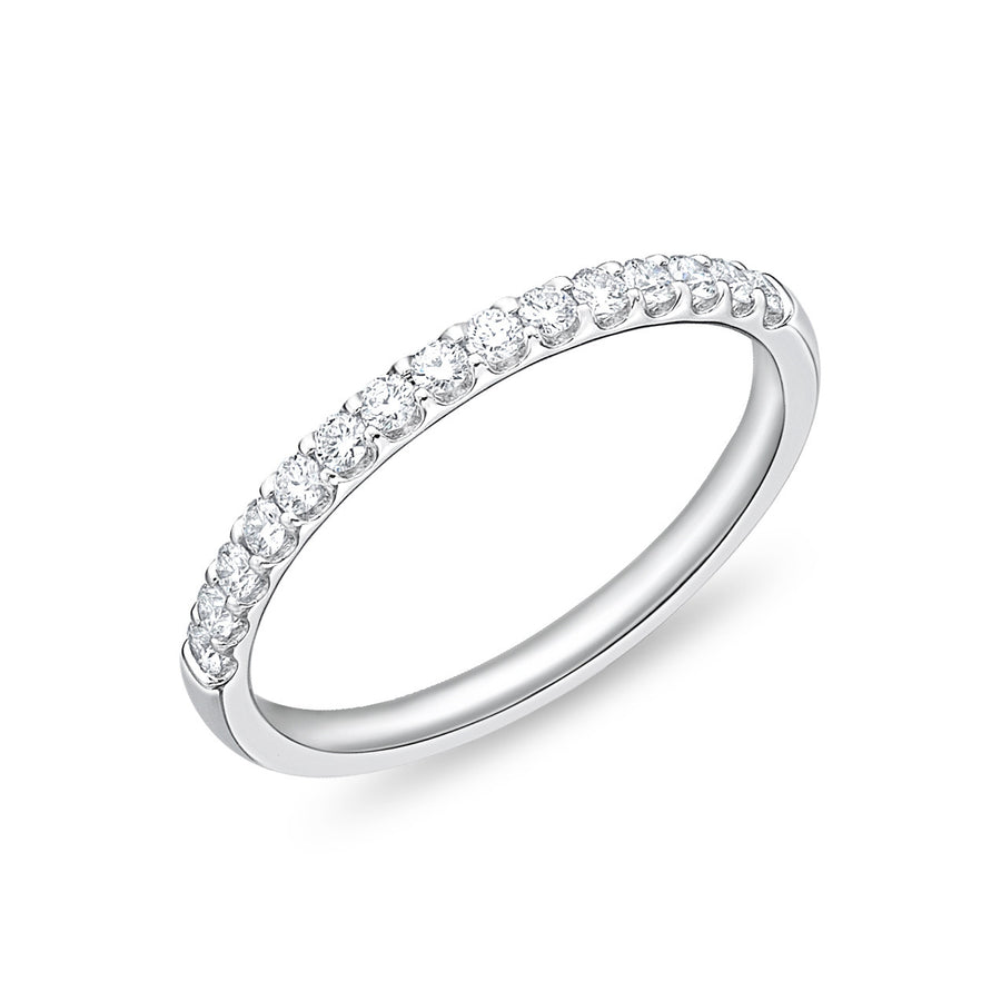 Odessa 0.26-0.30ct Diamond Partway Band in Platinum, size 6.5