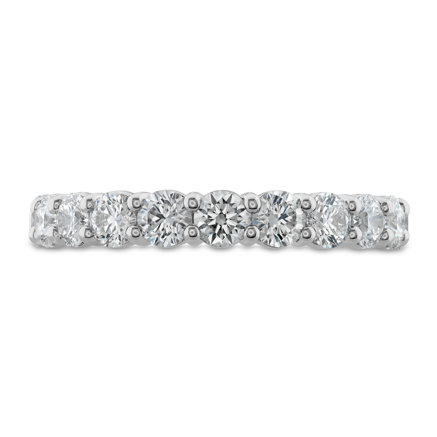 Diamond Signature 11-Stone Band in 18K White Gold, Size 6.5