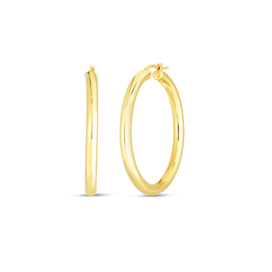 Oro Classic Hoop Earring in 18K Yellow Gold
