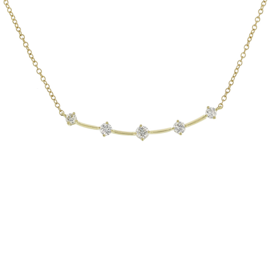 Constellation 0.44ct Diamond Wire Necklace in 18K Yellow Gold