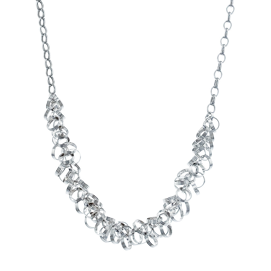 14K White Gold Necklace, 16"
