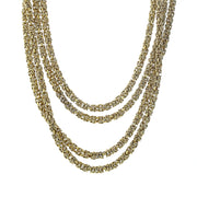 70-Inch 10K Yellow Gold Byzantine Chain Necklace