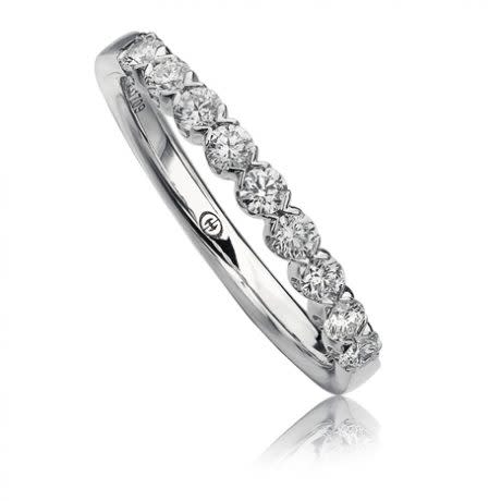 L'Amour 0.40ct Round Diamond Band in 14K White Gold, size 6.5