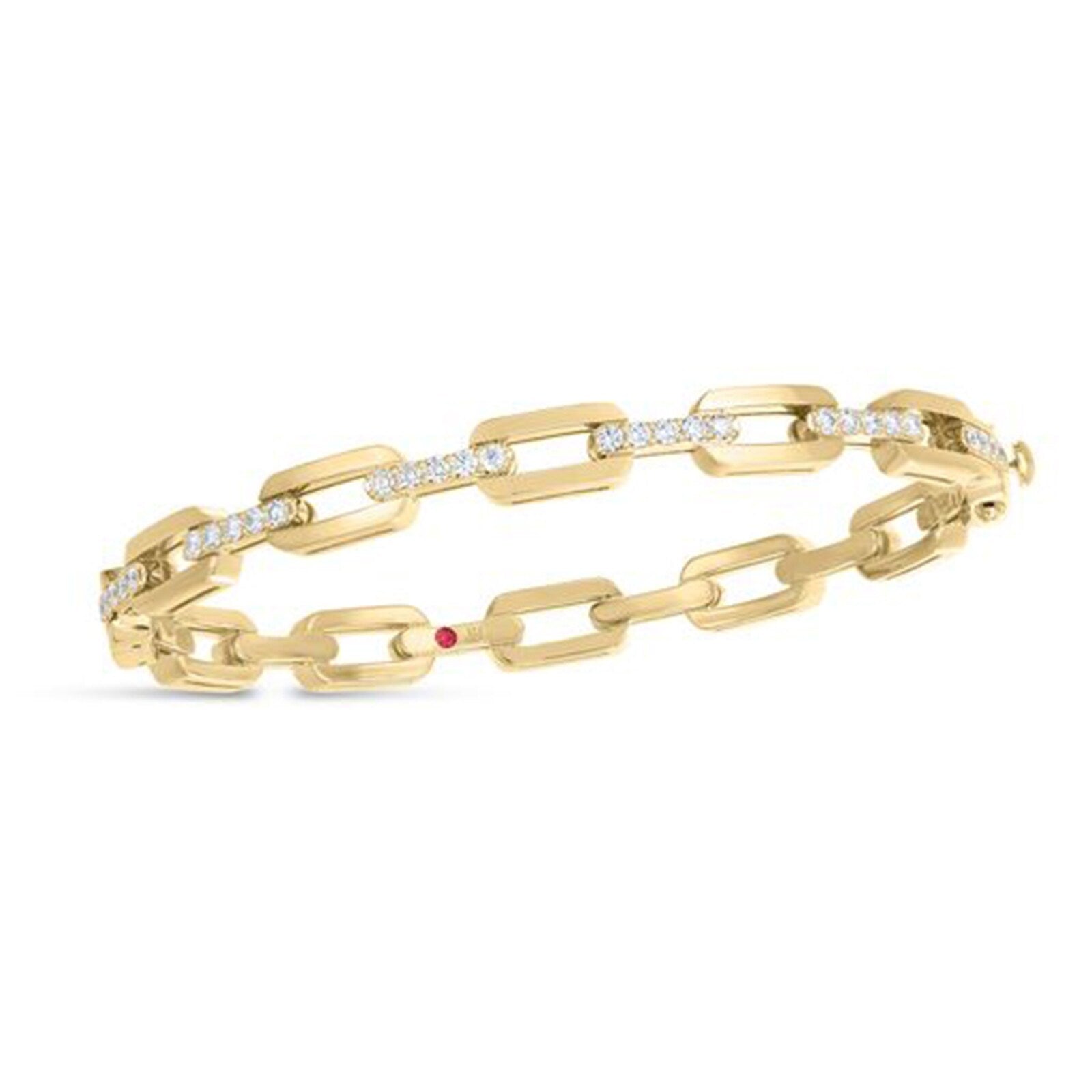Navarra Diamond Bangle in 18K Yellow Gold