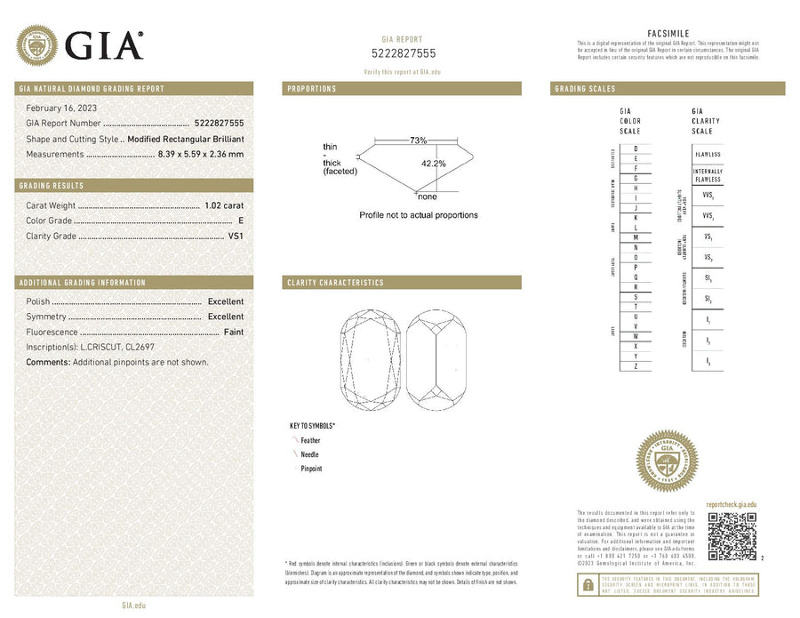 1.02ct CrissCut Diamond Criscut and CL2697, 1.49ct CrissCut Diamonds, 0.62ct Round Diamonds Halo Ring in 18K White Gold