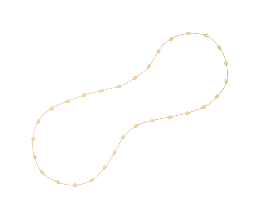 Siviglia Station Necklace in 18K Yellow Gold, 36"