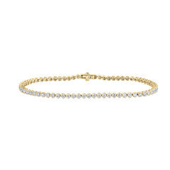Classic 1.55ct Diamond Tennis Bracelet in 18K Yellow Gold