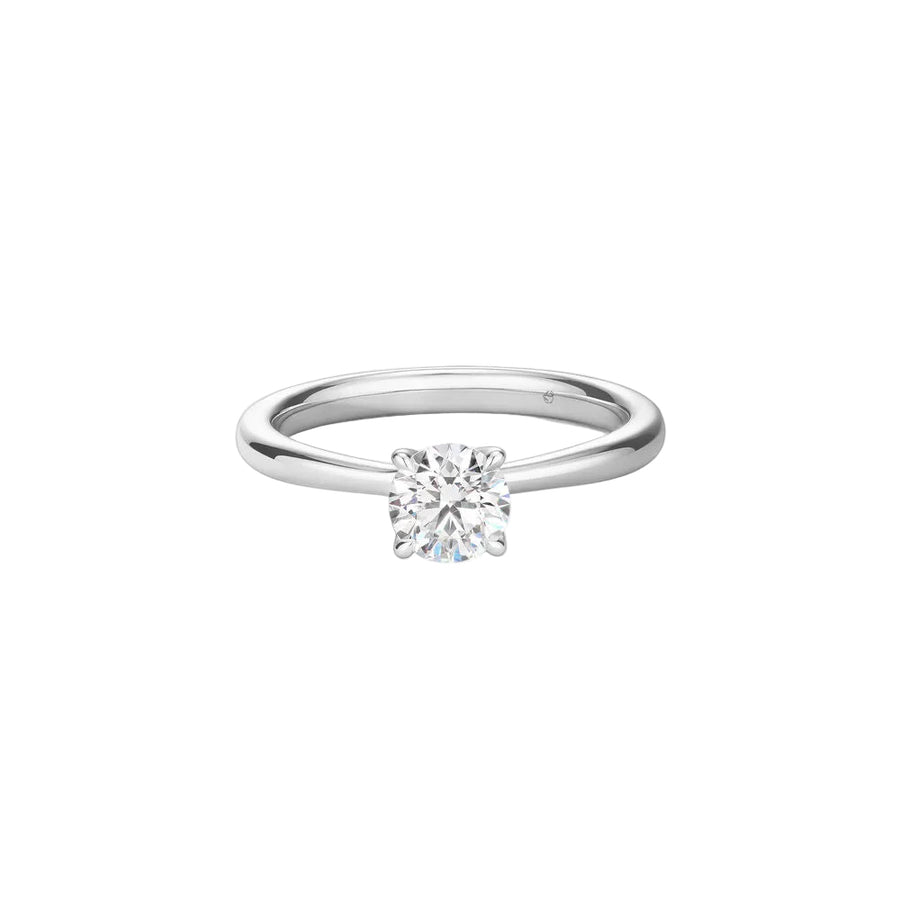 Vela 1.128ct Round Brilliant Diamond Solitaire Ring in Platinum, size 6.5