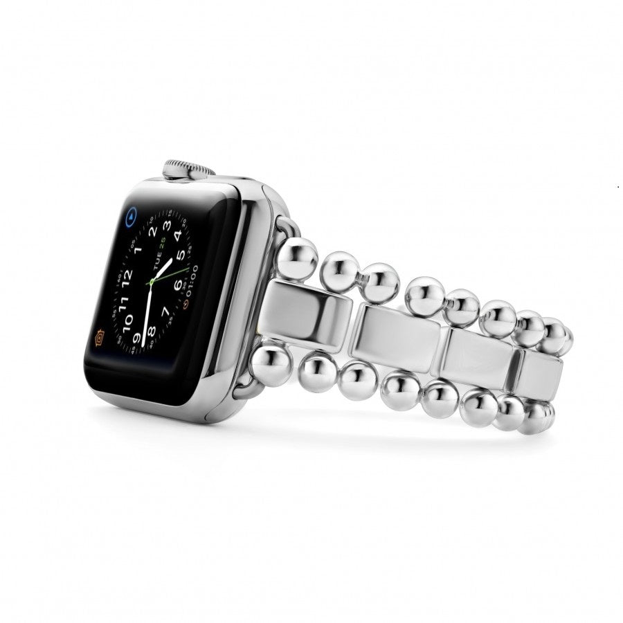 42mm Smart Caviar Link Watch Bracelet in Stainless Steel Size 8