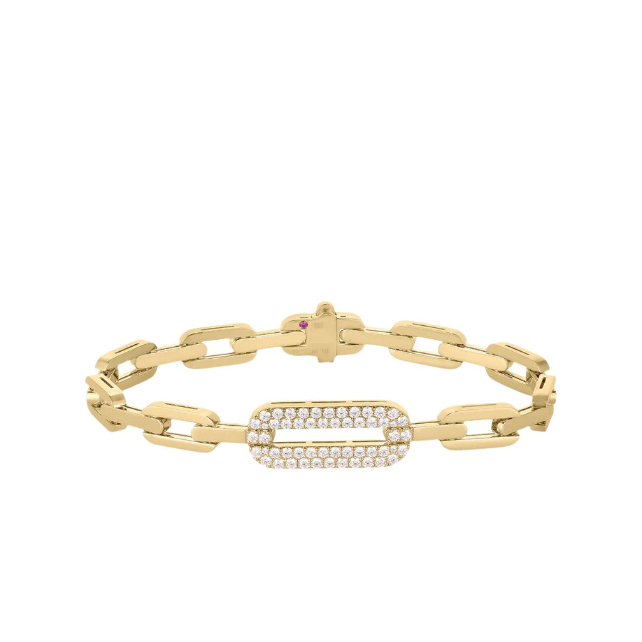 Navarra Round Diamond Bracelet in 18K Yellow Gold