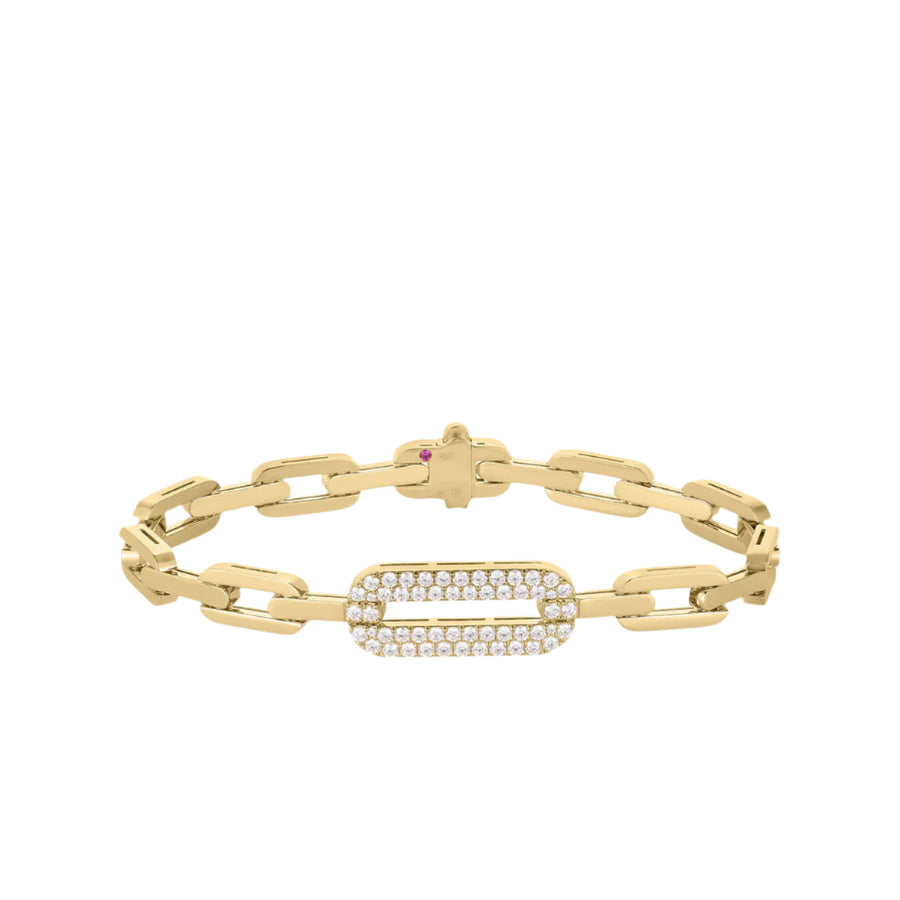 Navarra Round Diamond Bracelet in 18K Yellow Gold