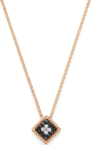 Palazzo Ducale Diamond Square Pendant in 18K Rose Gold, 18in