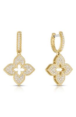 Venetian Princess 0.77ct Diamond Drop Earrings in 18K Yellow Gold