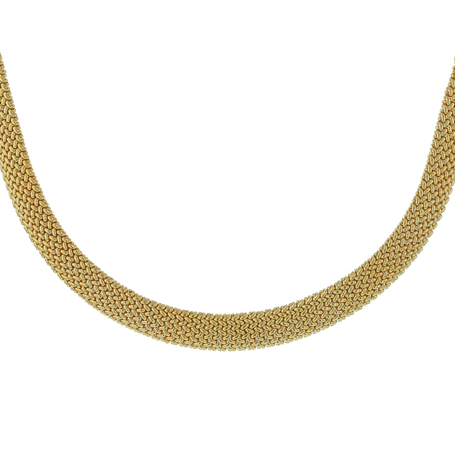 Tiffany & Co. Woven Mesh Necklace in 18K Yellow Gold, 17"
