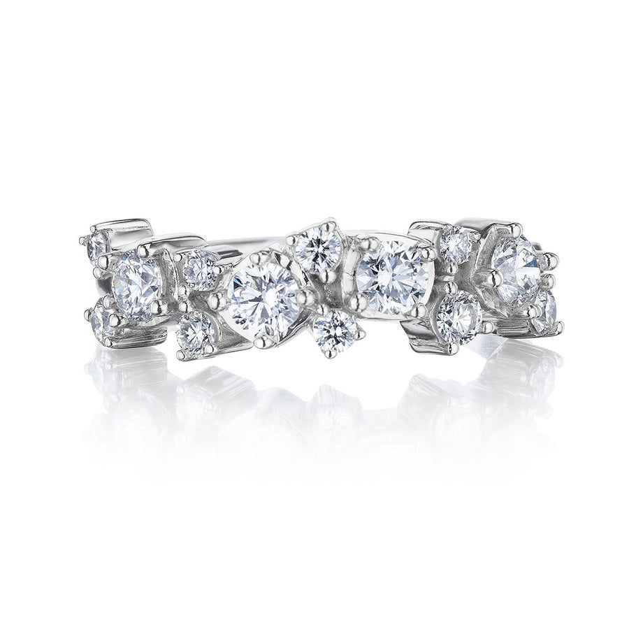 Stardust 0.83ct Diamond Confetti Ring in 18K White Gold