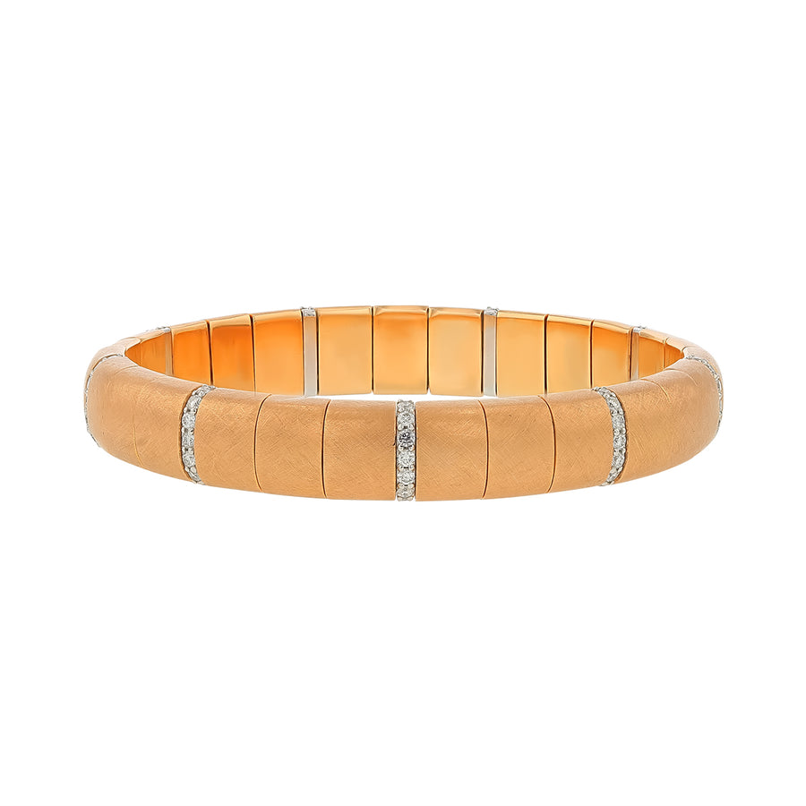 Pura 0.96ct Diamond Station Bracelet in 18K Rose Gold
