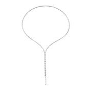 Luminance Flexible Magnetic Convertible Lariat Necklace/Bracelet in Platinum, 27.5"