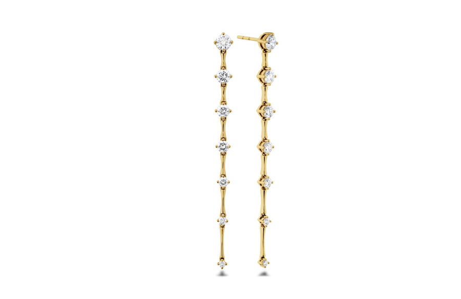 Cadence 1.67-1.75ct Diamond Drop Earring in 18K Yellow Gold