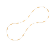 Lunaria Twist Long Station Necklace in 18K Yellow Gold, 36"