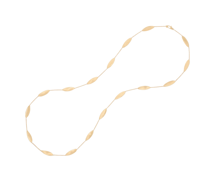 Lunaria Twist Long Station Necklace in 18K Yellow Gold, 36"