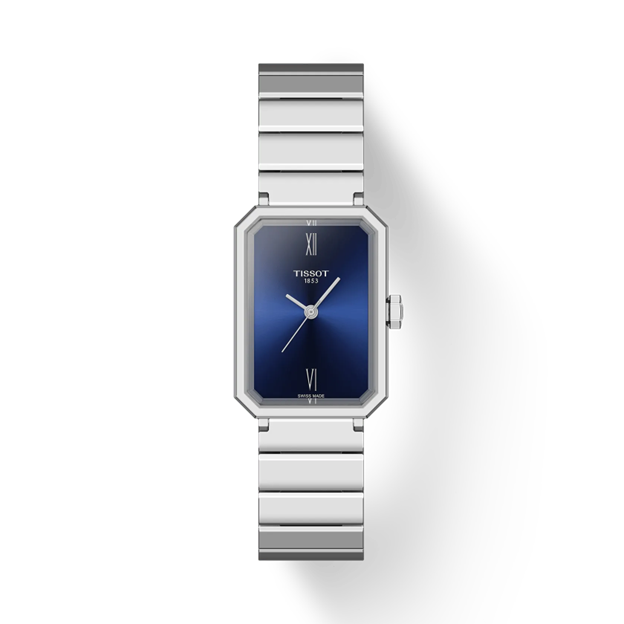 30mm SRV Watch with Blue Dial in Stainless Steel, Bracelet