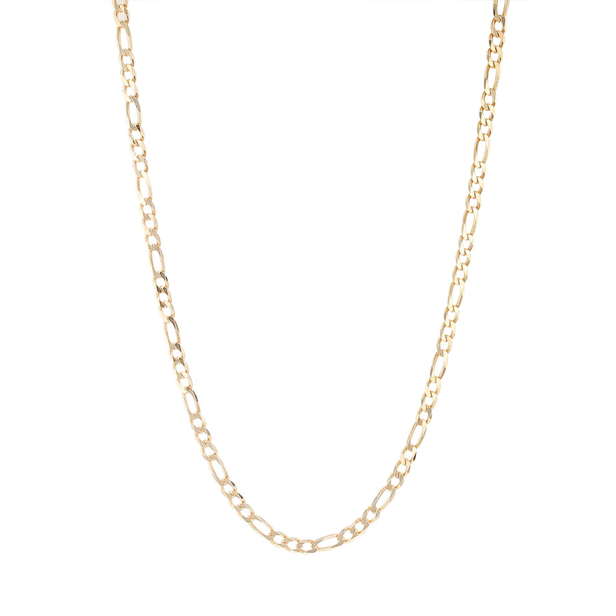 Figaro Link Chain in 14K Yellow Gold, 19in