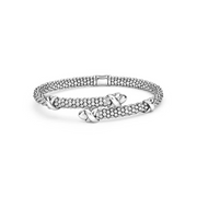 Embrace Versa 5mm Bypass Bracelet in Sterling Silver, 7"