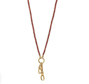 Design Your Own Garnet 2 Charm Station Chain Necklace in 18K Yellow Gold, 18"