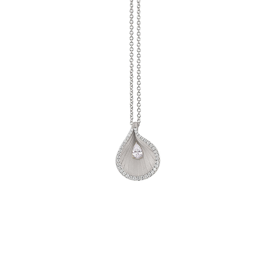 Premiere 0.21ct Diamond Pendant in 18K White Ice Gold, 16-17" chain