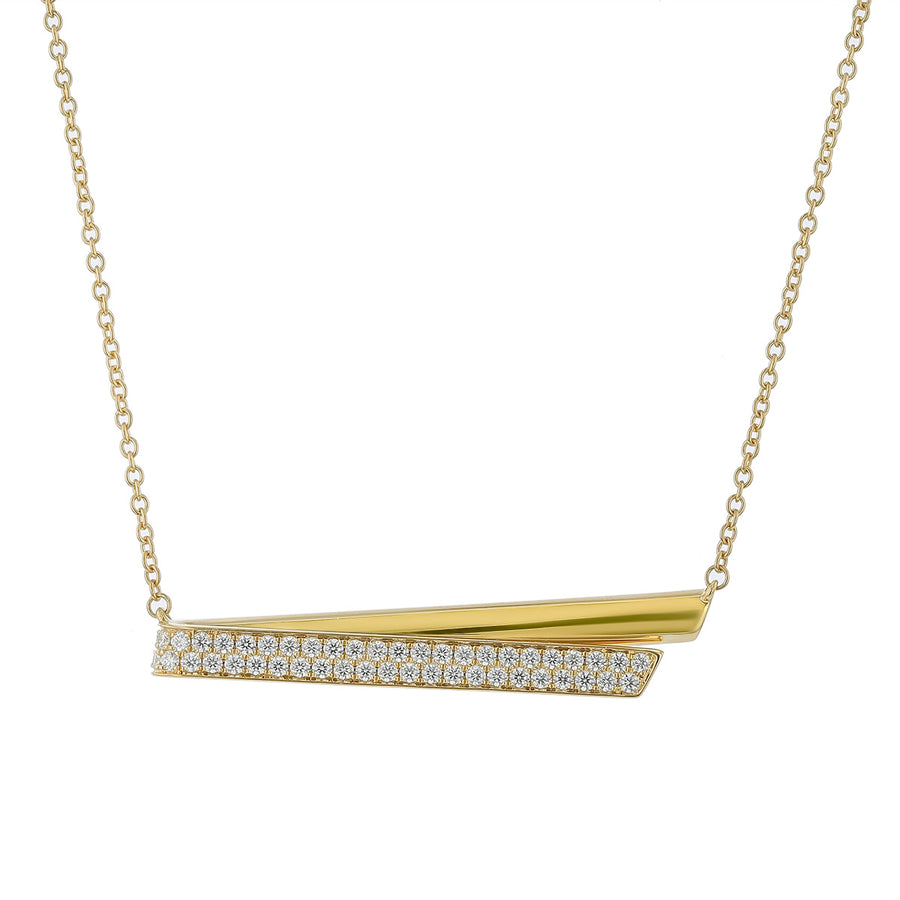 INSIDE/OUT 0.85-0.97ct Diamond Flip Necklace in 18K Yellow Gold, 18"