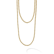 Caviar Gold Necklace in 18K Yellow Gold 18"