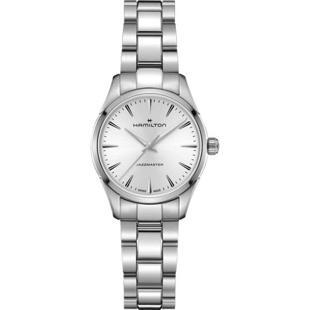 32mm Jazzmaster Quartz Watch with Silver Dial in Stainless Steel, Bracelet