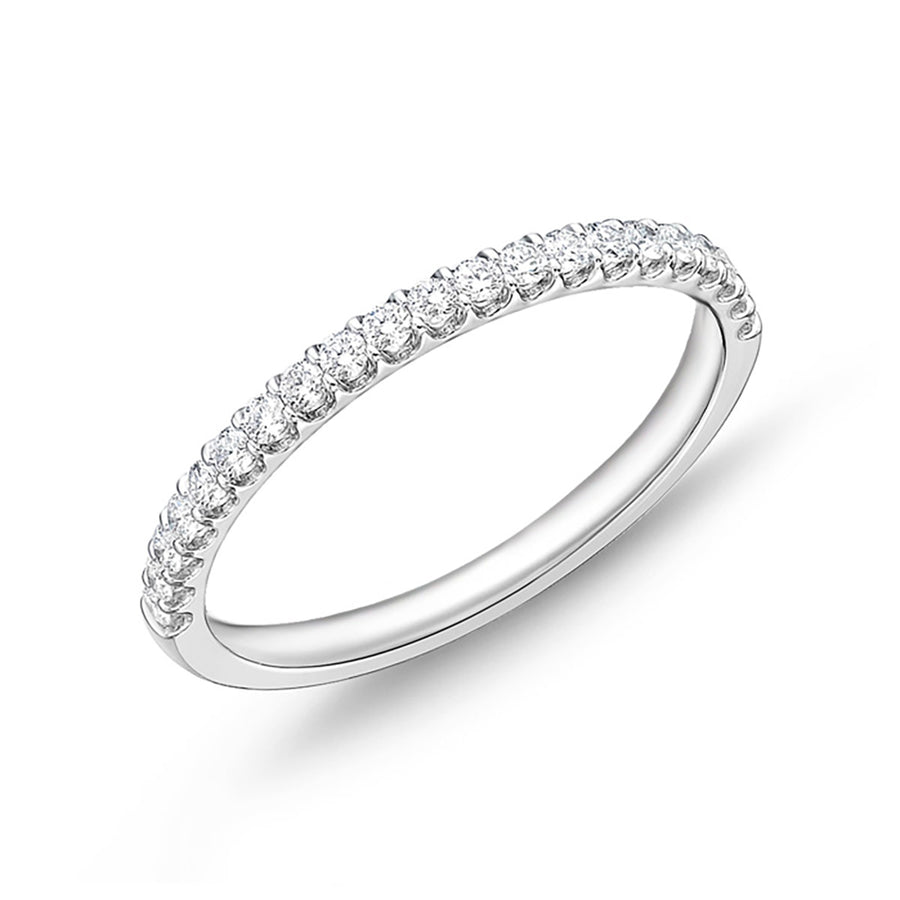 Odessa 0.24-0.27ct Diamond Partway Band in Platinum, Size 6.5