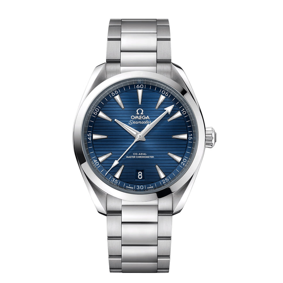 41mm Seamaster Aqua Terra 150M Watch in Stainless Steel with Blue Dial, Bracelet