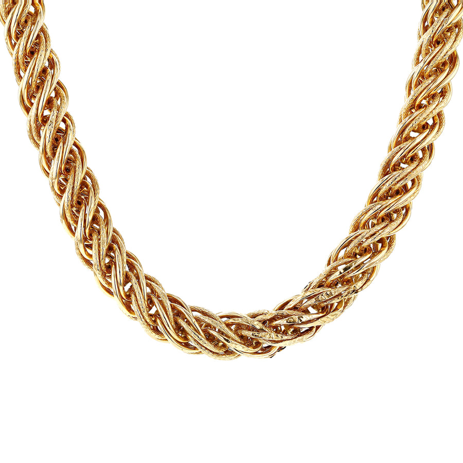 Braided Necklace in 14K Yellow Gold, 18in