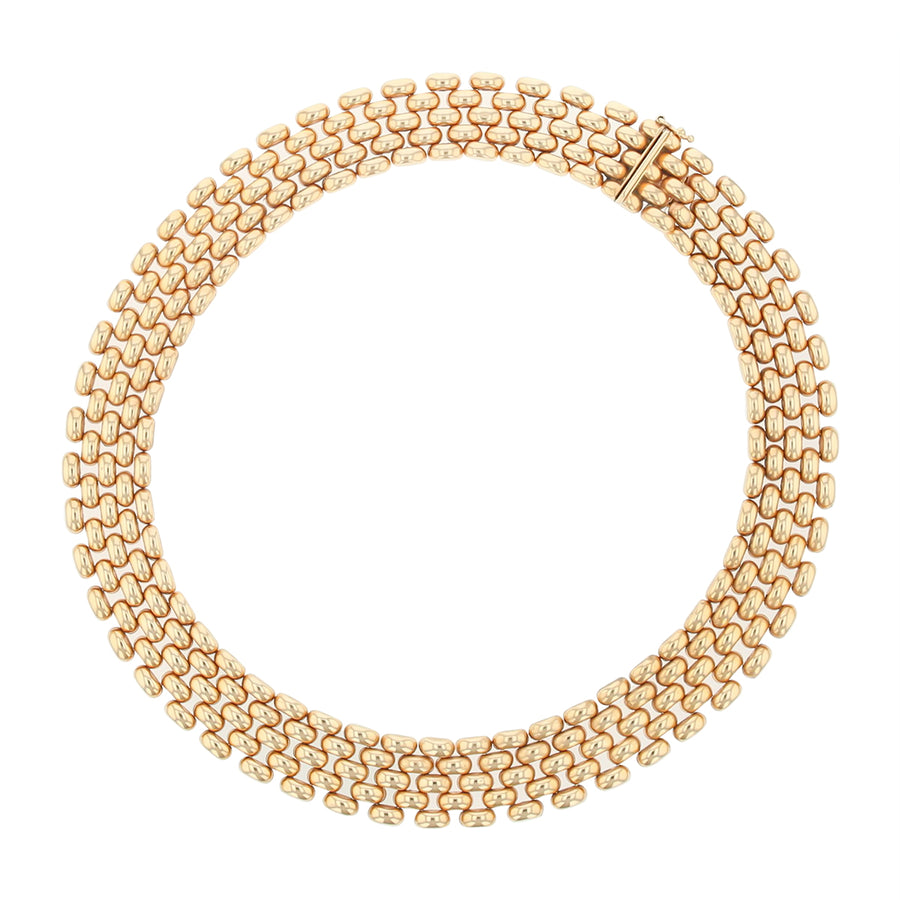 Brickmesh Layflat Necklace in 14K Yellow Gold, 16"
