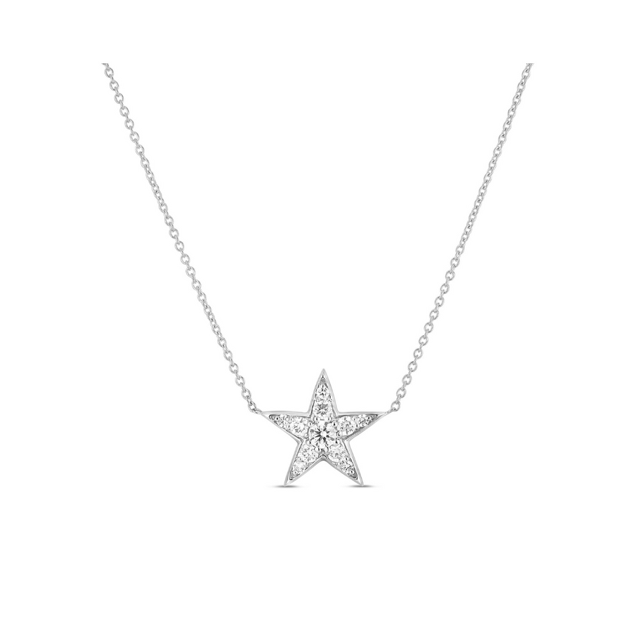 Tiny Treasures 0.26ct Diamonds Star Necklace in 18K White Gold