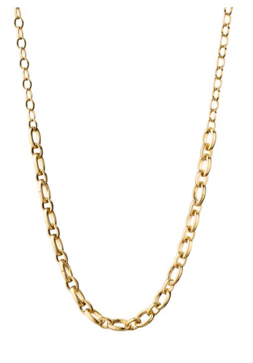 Audrey Link Necklace in 18K Yellow Gold, 18in