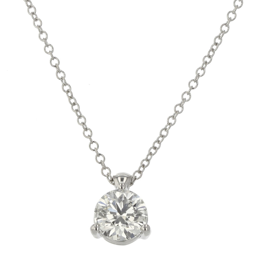 HOF Classic 3 Prong Solitaire Pendant