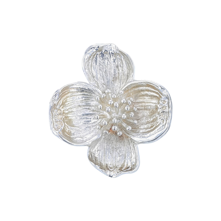 Tiffany & Co Dogwood Pin in Sterling Silver