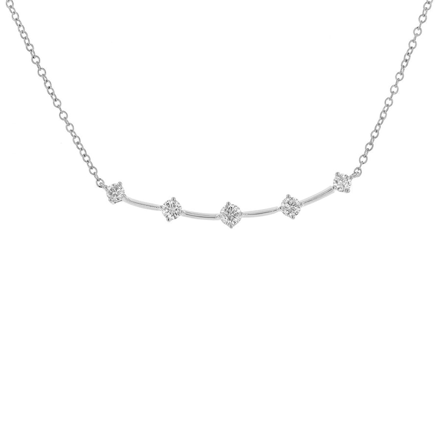 Constellation 0.45ct Diamond Wire Necklace in 18K White Gold