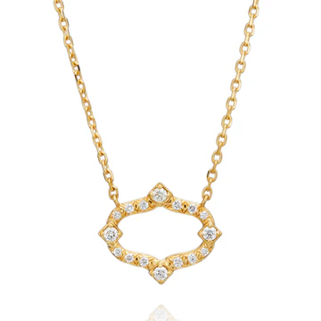 Secret Garden 0.21ct Diamond Necklace in 18K Yellow Gold, 16"
