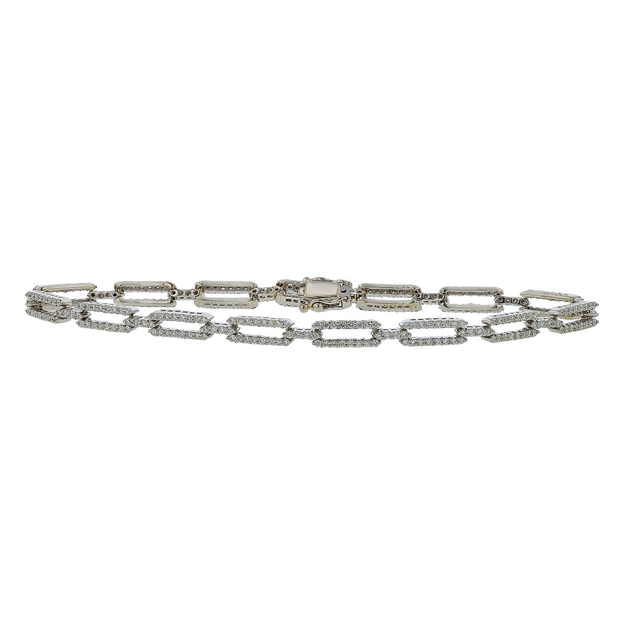1.50ct Diamond HI/SI1-SI2 Link Bracelet in 14K White Gold