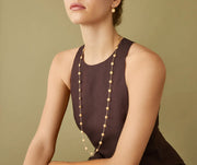 Siviglia Bean Necklace in 18k Yellow Gold, 36in