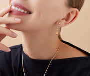 Siviglia 0.28ct Diamond Drop Earrings in 18K Yellow Gold