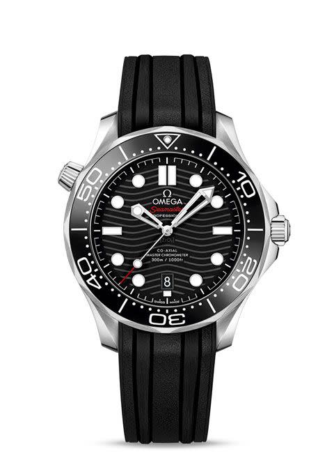 42mm Seamaster Diver 300M Watch with Black Dial in Stainless Steel, Strap