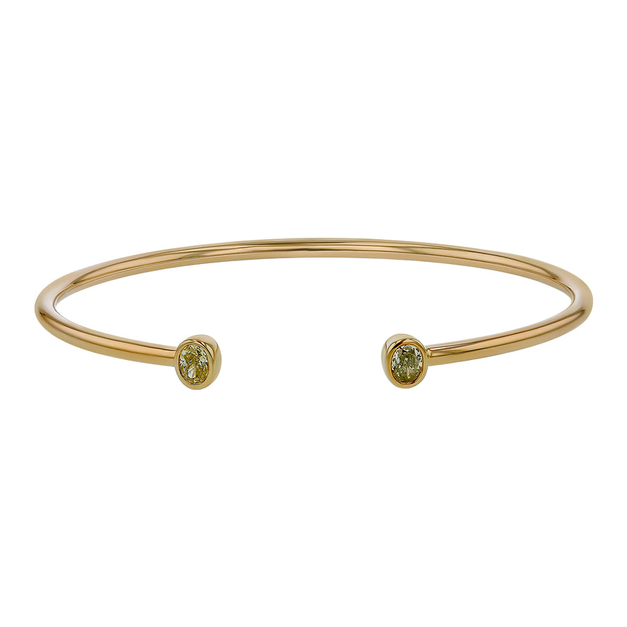 0.57ct Diamond Bangle Bracelet in 14K Yellow Gold